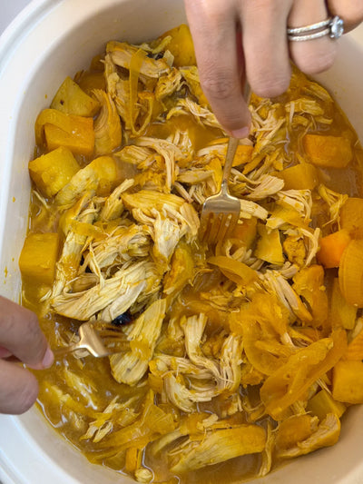 Saffron Pineapple Chicken Enchiladas