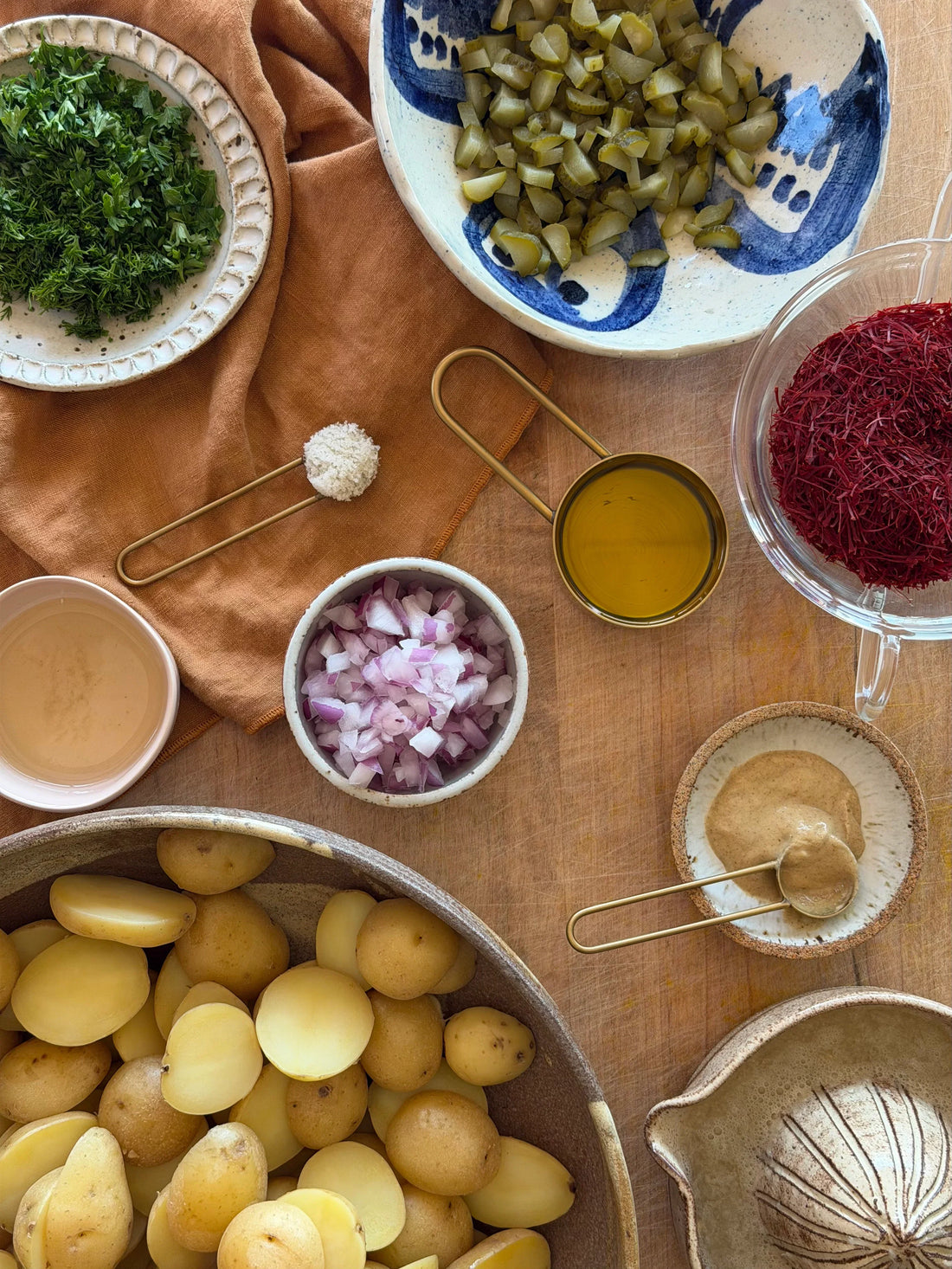 Saffron Potato Salad