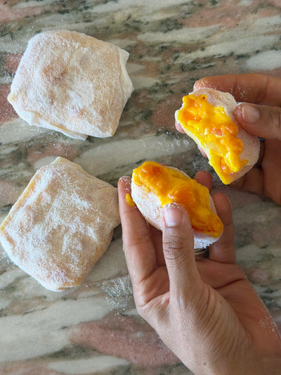 Saffron Rice Paper Mochi