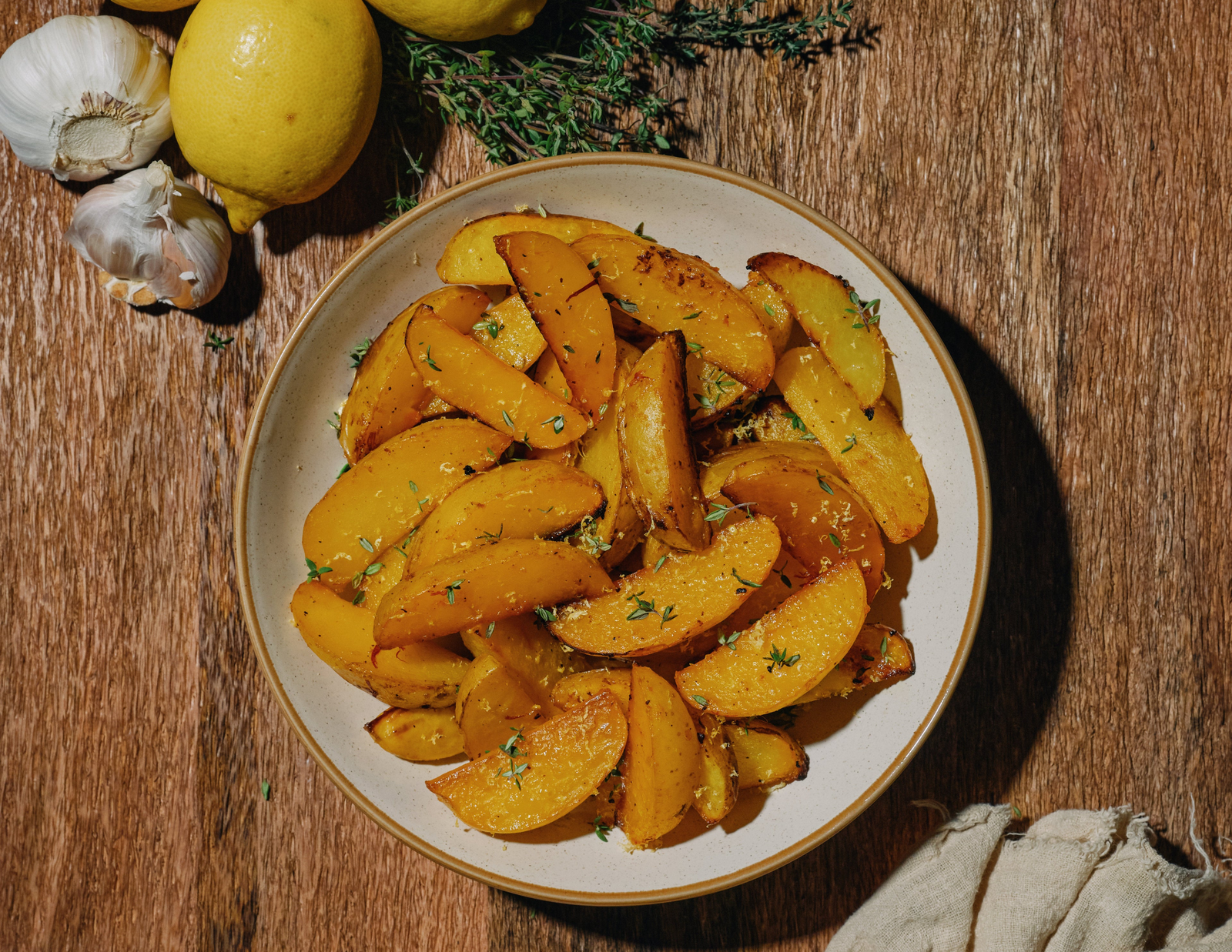 Saffron Lemon Potatoes