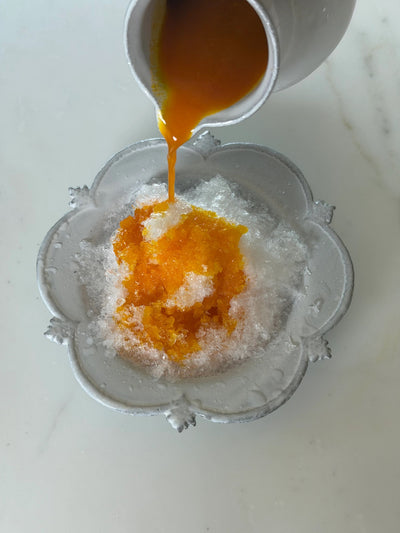 Saffron Rose Shaved Ice